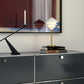 Valencia bordlampe hvit/messing