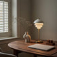 Valencia bordlampe hvit/messing