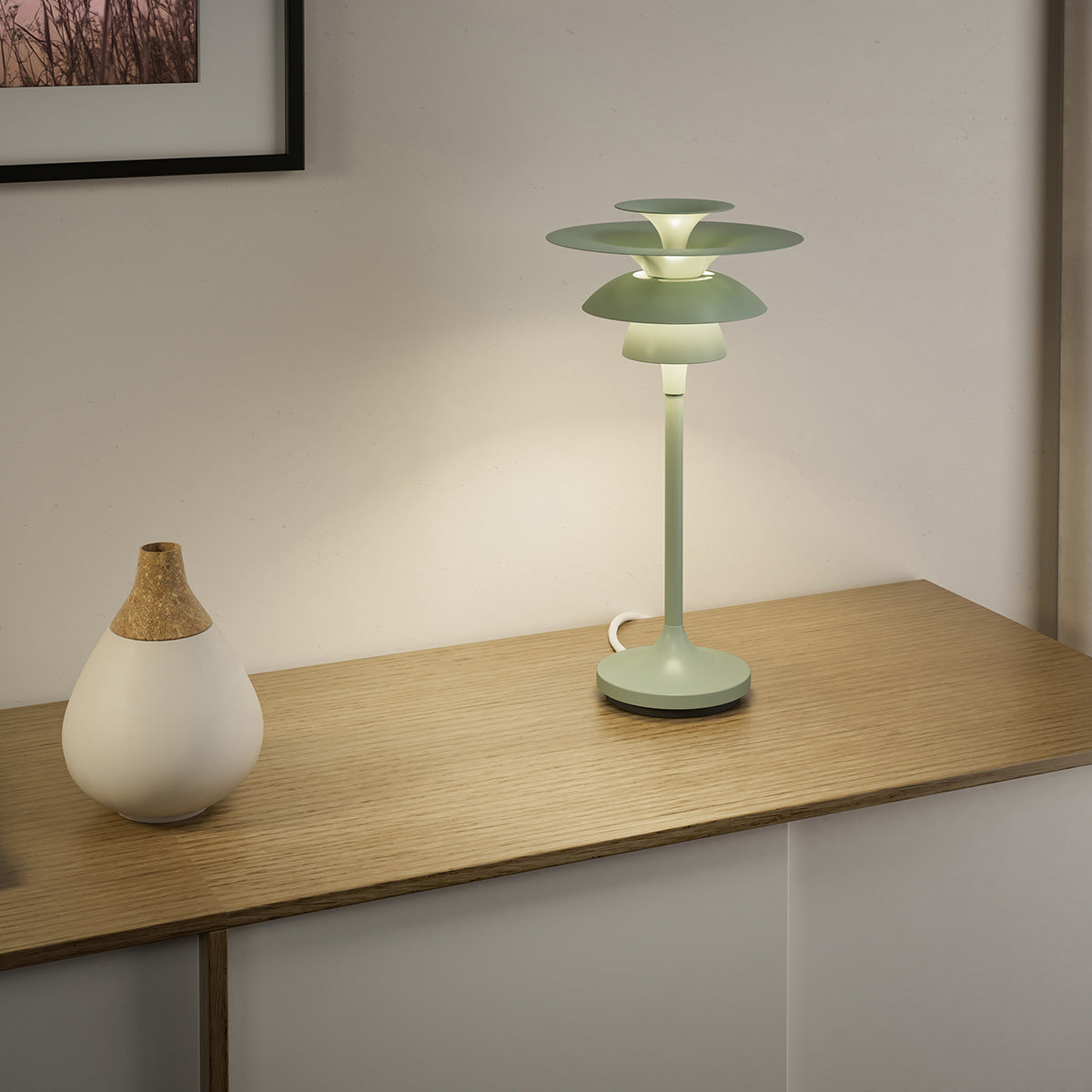 Picasso bordlampe H35cm soft salvia