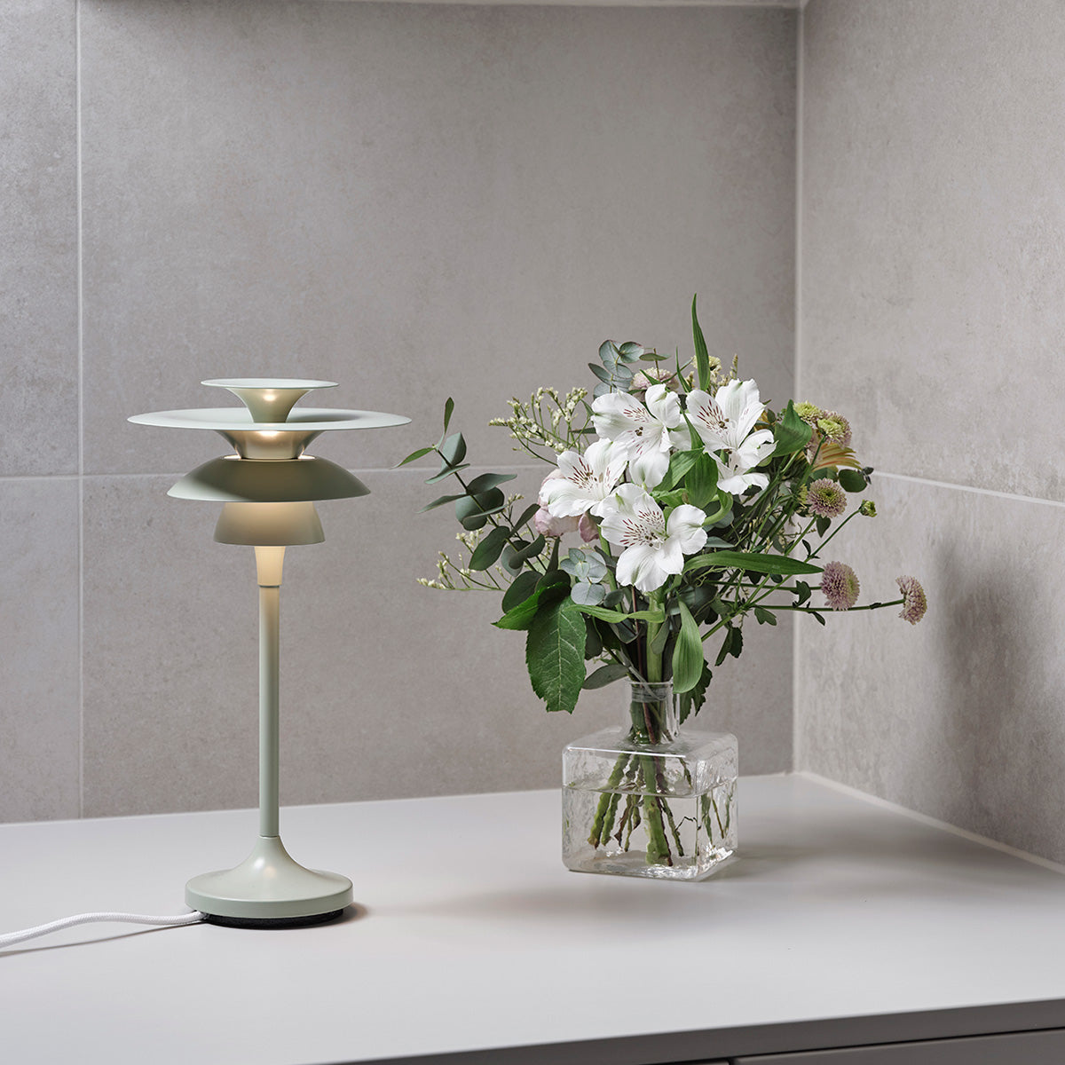Picasso bordlampe H35cm soft salvia