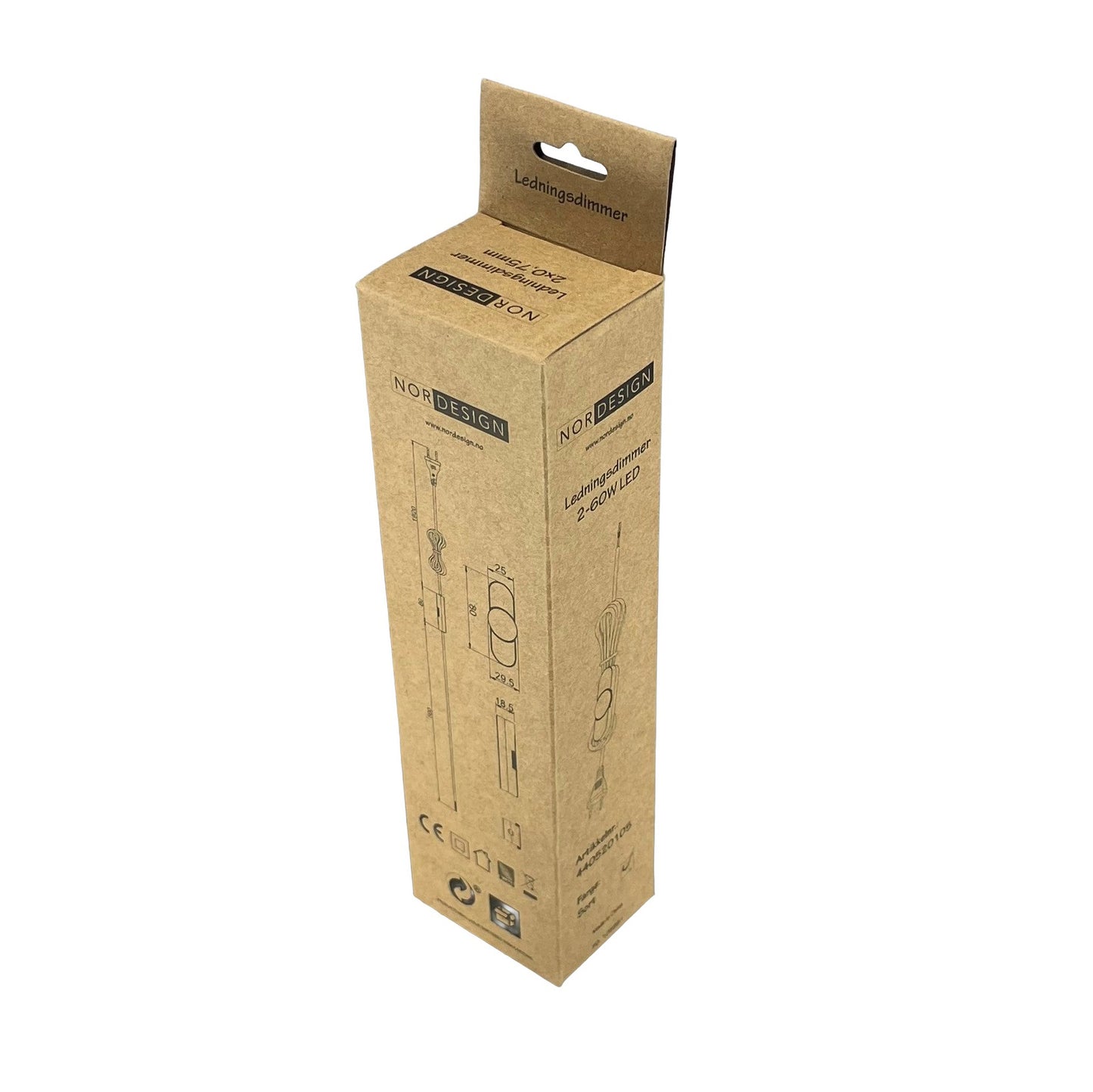Ledningsdimmer 2.5 hvit