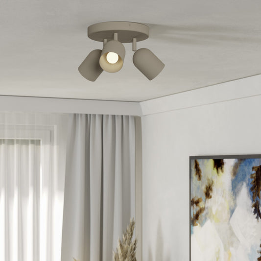 Tilston 3-lys takspot rondell sand