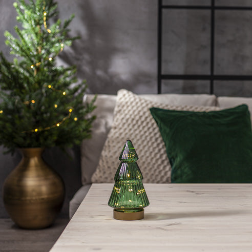 Verde juletre glass grønn 19cm