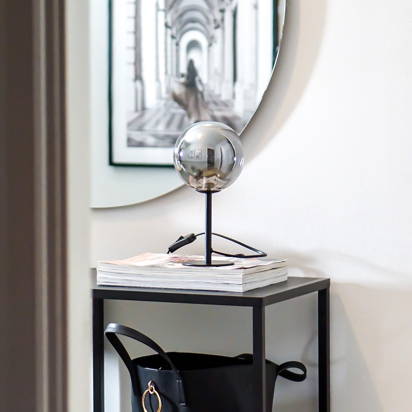 Molekyl bordlampe sort/sotet