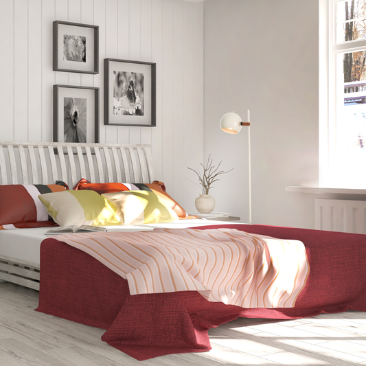 Bow gulvlampe hvit/brun