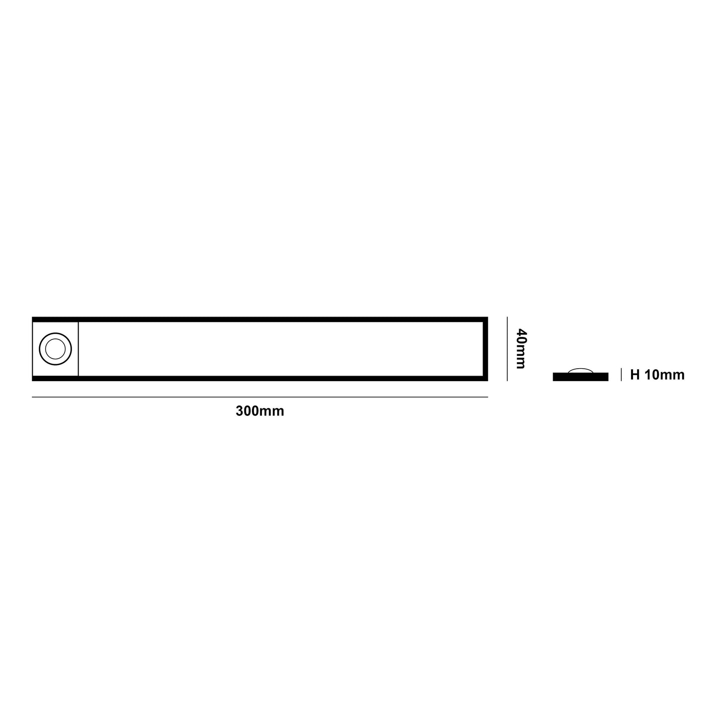 Sens Kabinett lysarmatur 30cm m/sensor