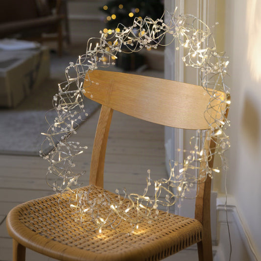 Luminis julepynt krans 60cm sølv