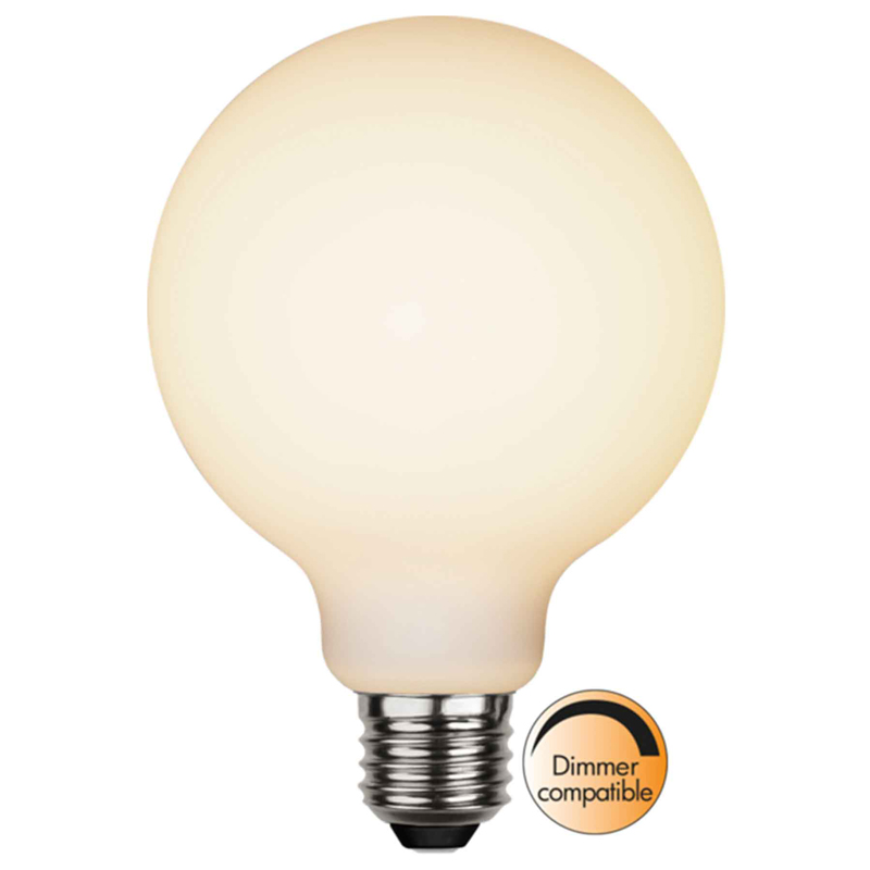 Star LED globe opal Ø95mm 5W dimbar