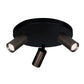 Oz mini K3 takspot rondell sort/bronse