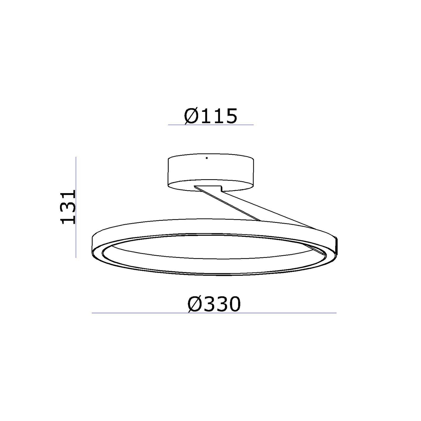 Mind LED takplafond Ø33cm hvit