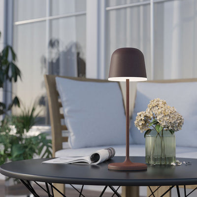Mannera bordlampe oppladbar LED mokka