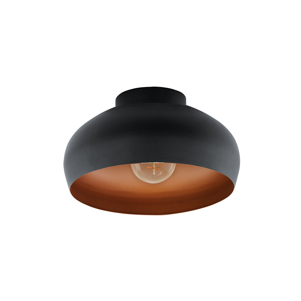 Mogano takplafond 28cm sort/oransje