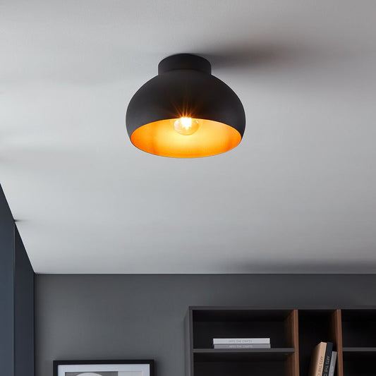 Mogano takplafond 28cm sort/oransje