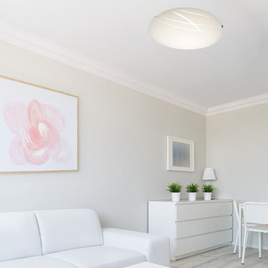 Venus takplafond Ø30cm hvit