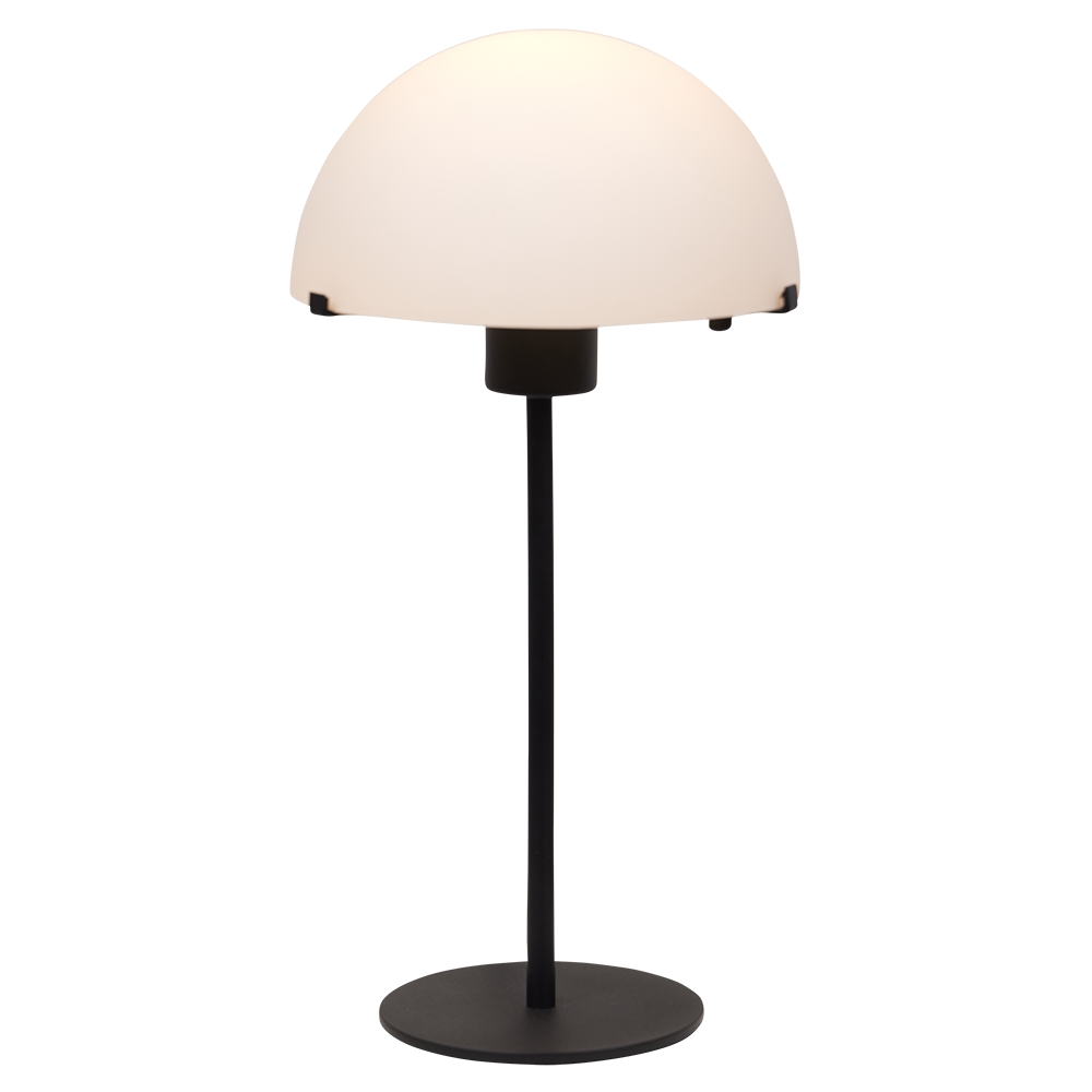 Kelly bordlampe E27 sort/opal