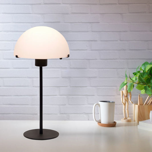 Kelly bordlampe E27 sort/opal