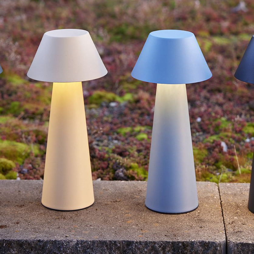 Max bordlampe blå oppladbar