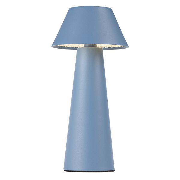 Max bordlampe blå oppladbar