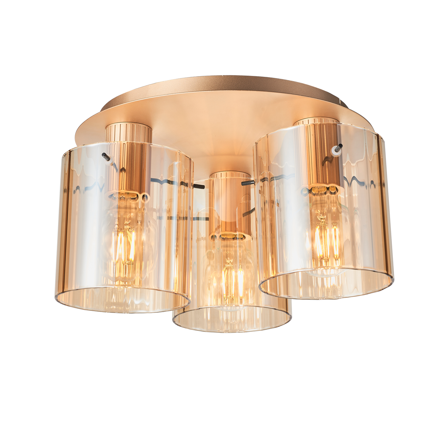 Kvarts takplafond Ø37 E27 gull/champagne