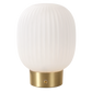 Millie bordlampe oppladbar LED messing/opal