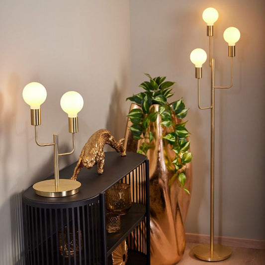 Tanum gulvlampe E27 messing