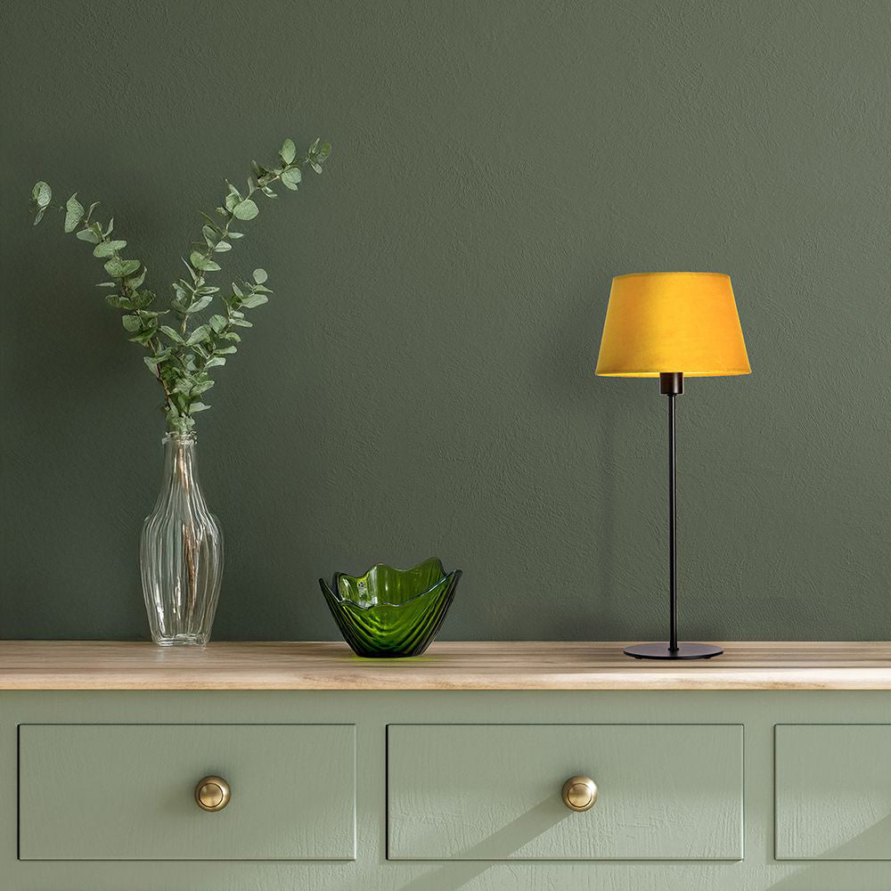 Emir bordlampe sort u/skjerm