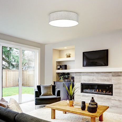 Pasteri takplafond Ø57cm grå