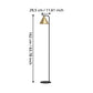 Narices gulvlampe E27 sort/messing
