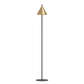 Narices gulvlampe E27 sort/messing