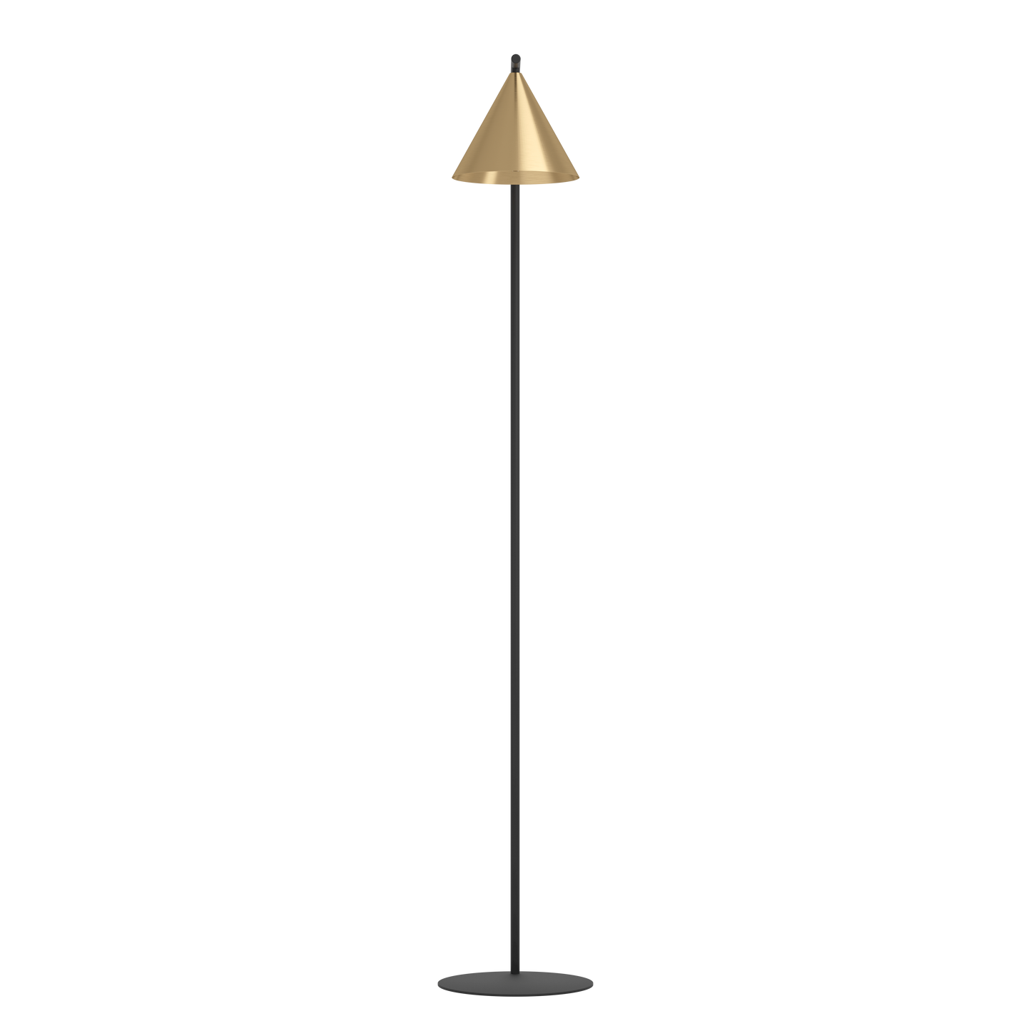 Narices gulvlampe E27 sort/messing