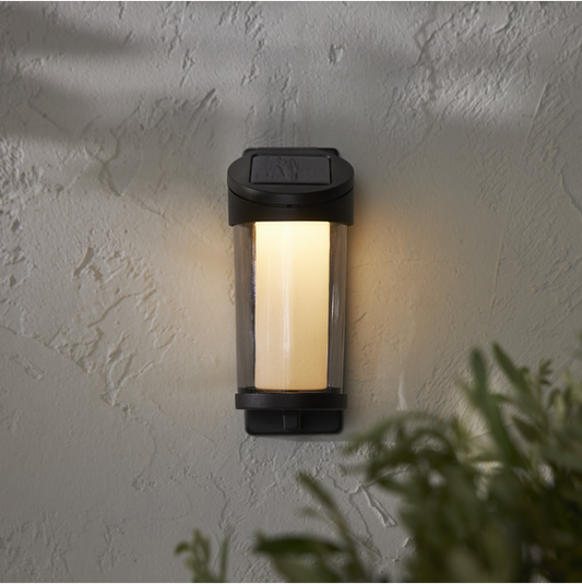 Alippa solcelle vegglampe 44cm batteri/sensor