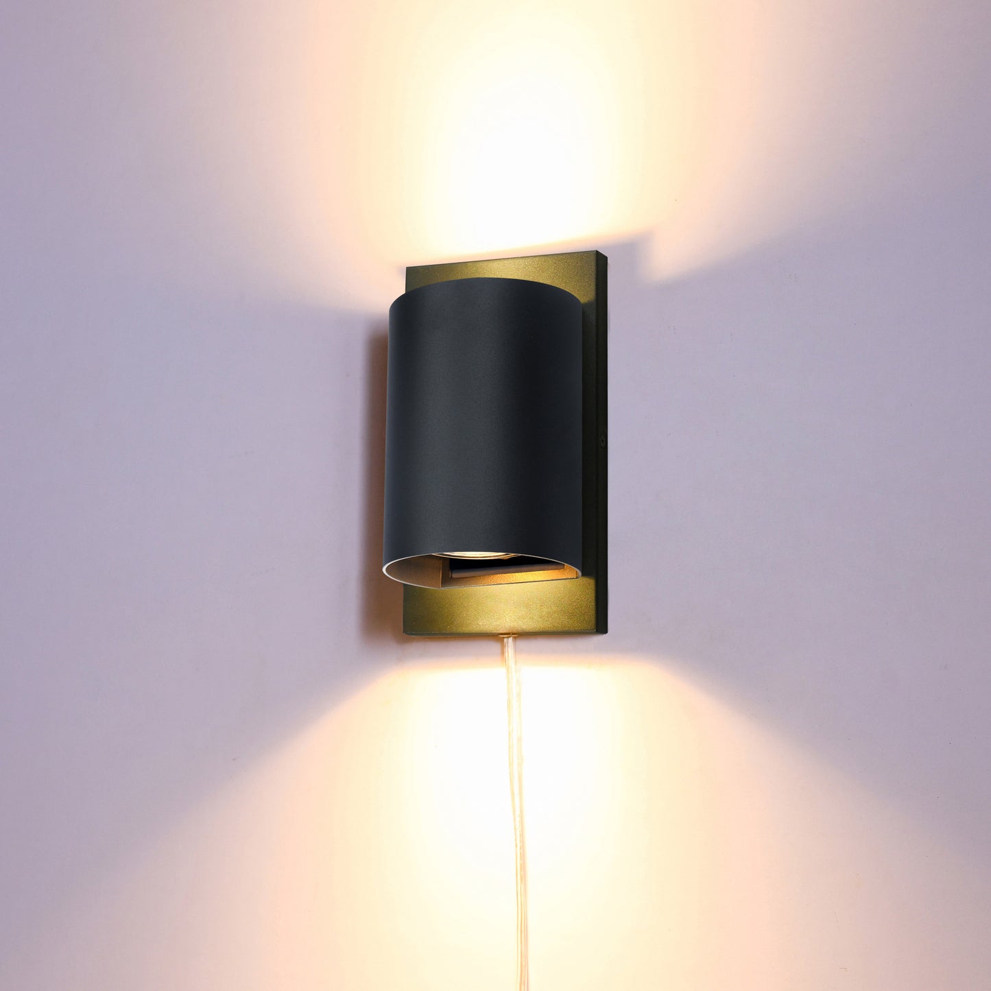 Argo vegglampe K2 sort/messing