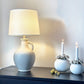 Athena bordlampe naturhvit m/skjerm