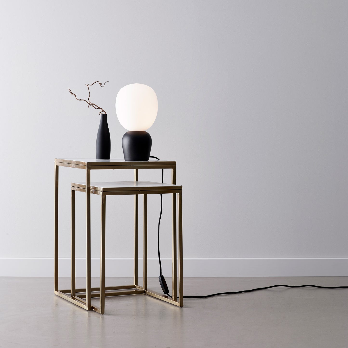 Buddy bordlampe sort/opal