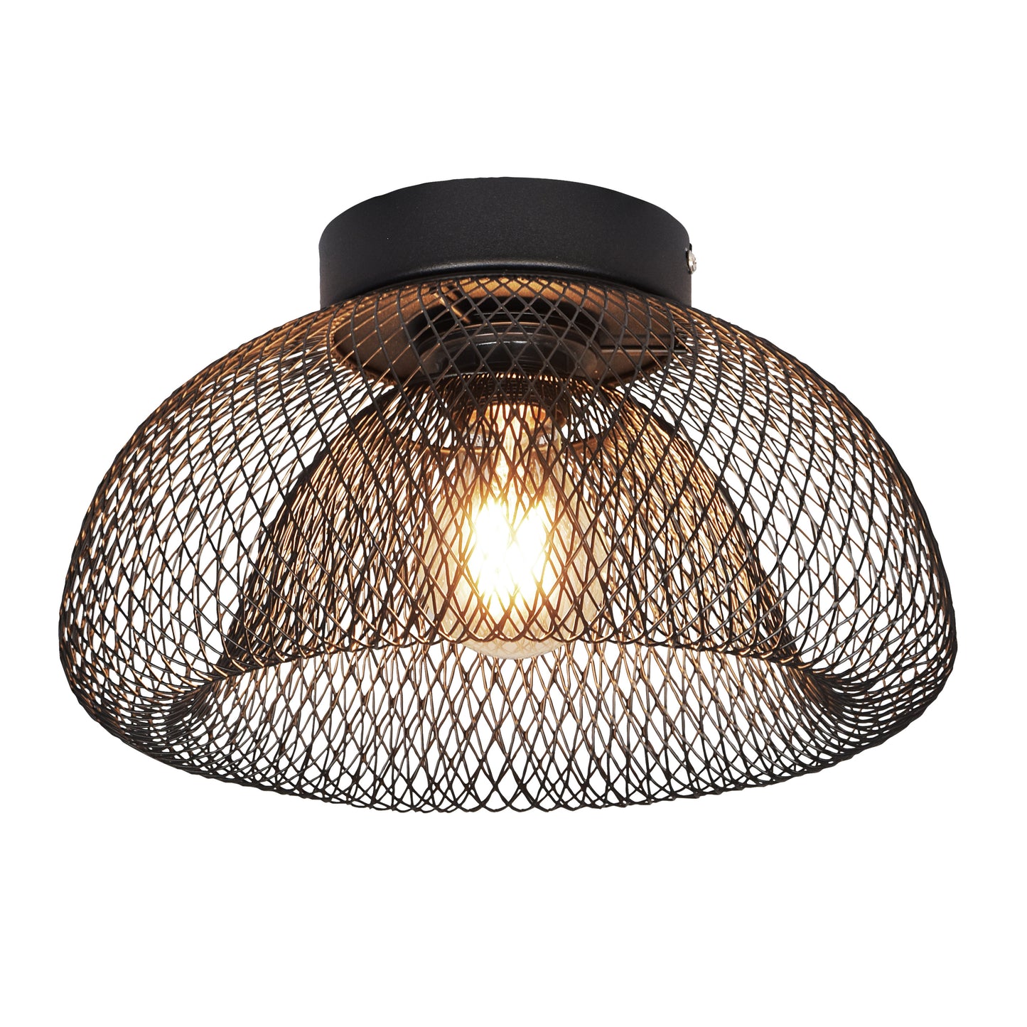 Mesh takplafond E27 sort