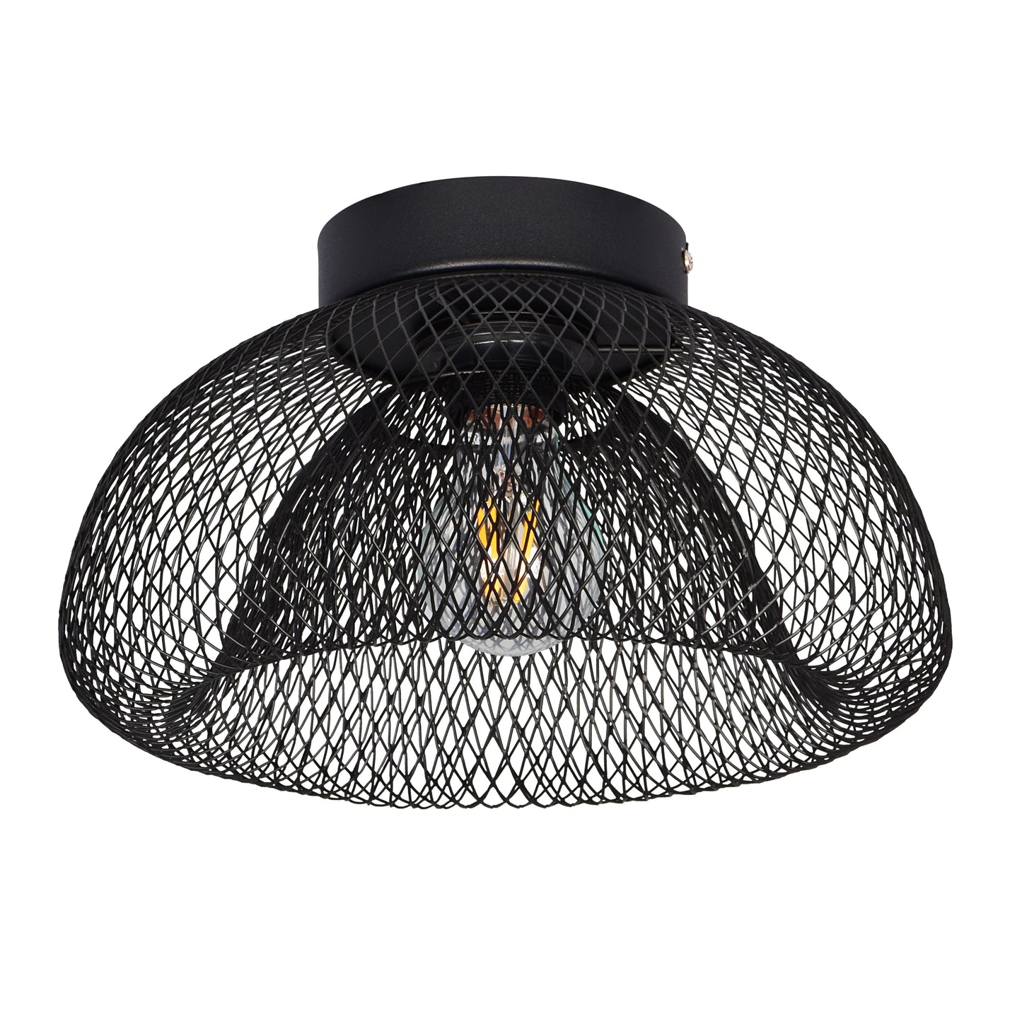 Mesh takplafond E27 sort