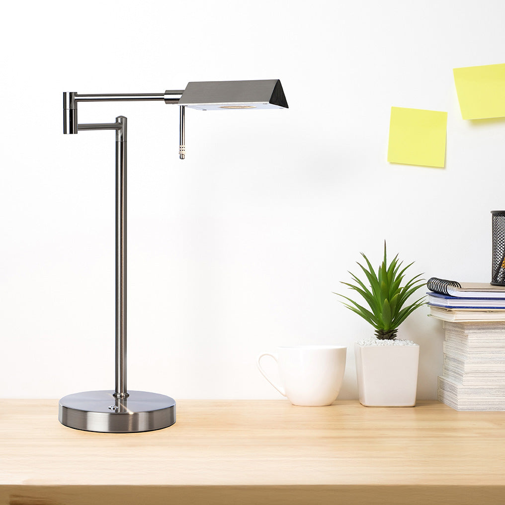 Canton LED bordlampe stål 3-step dim