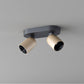 Calvi K2 tak/veggspot 16W sort/brun