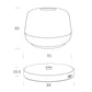 Cocoon bordlampe 1.2W sort IP54