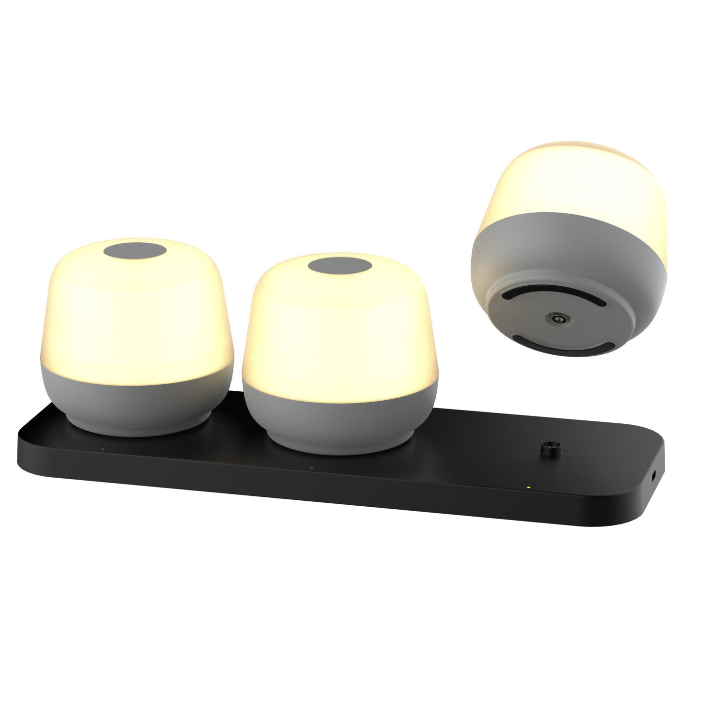 Cocoon bordlampe 3-pk 1.2W grå IP54