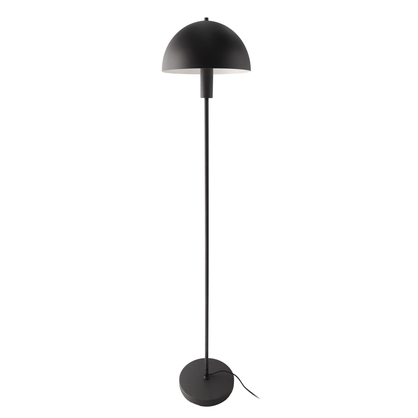 Atlas gulvlampe E27 sort