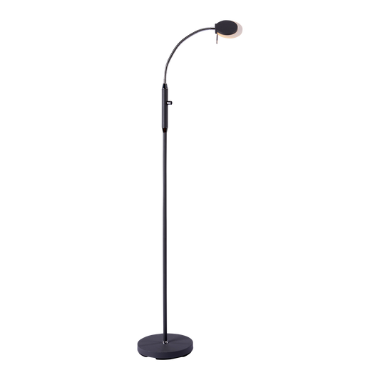 Dive gulvlampe 1-lys LED sort