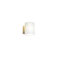 Evoke S vegglampe messing/opal IP44