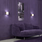 Evoke S vegglampe messing/opal IP44