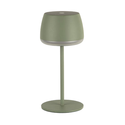 Gløtt bordlampe oppladbar solar matt grønn