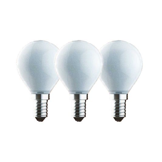 3pk LED E14 illum opal 4.9W dimbar