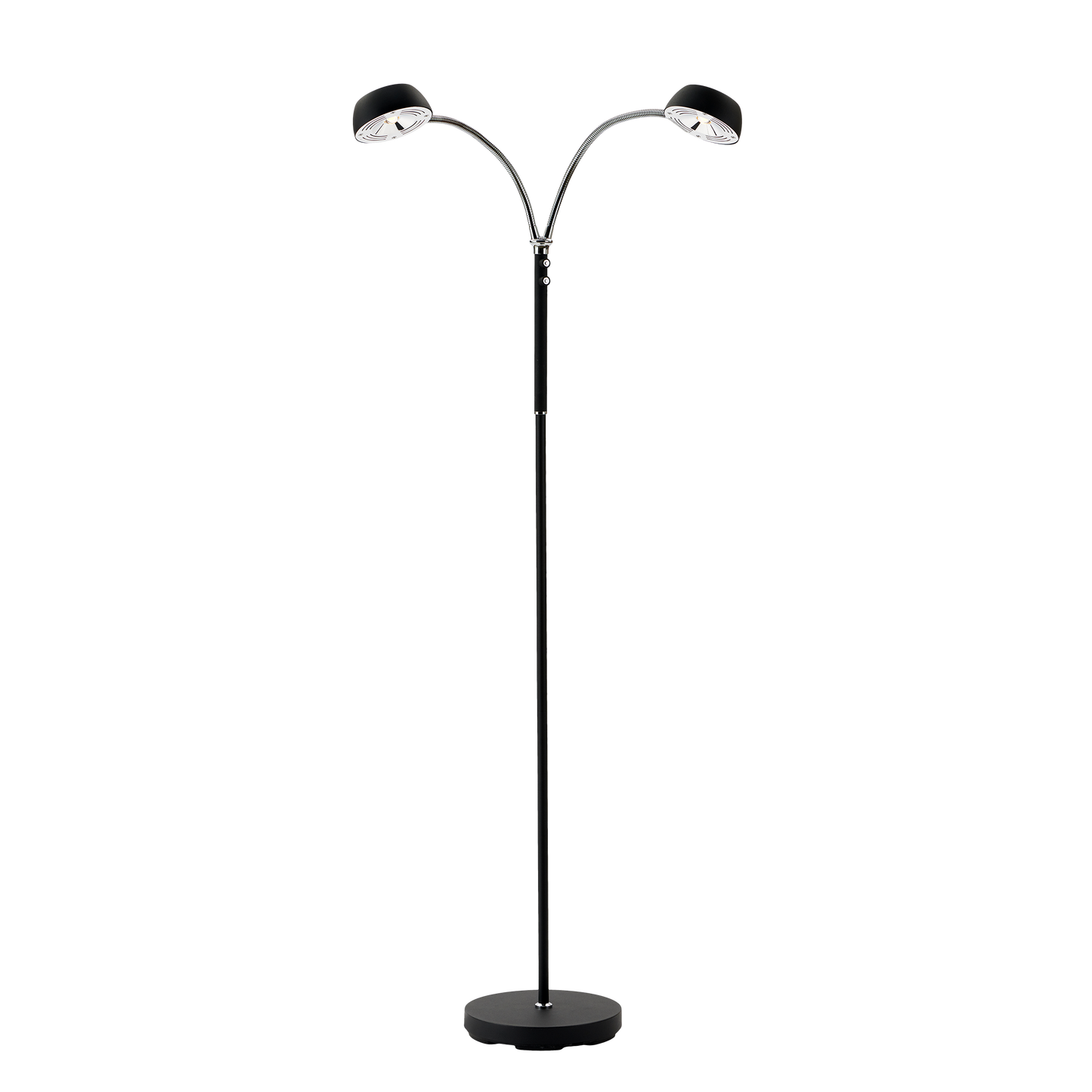 Jonas gulvlampe 2-lys LED sort