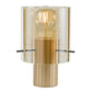 Kvarts bordlampe E27 gull/champagne