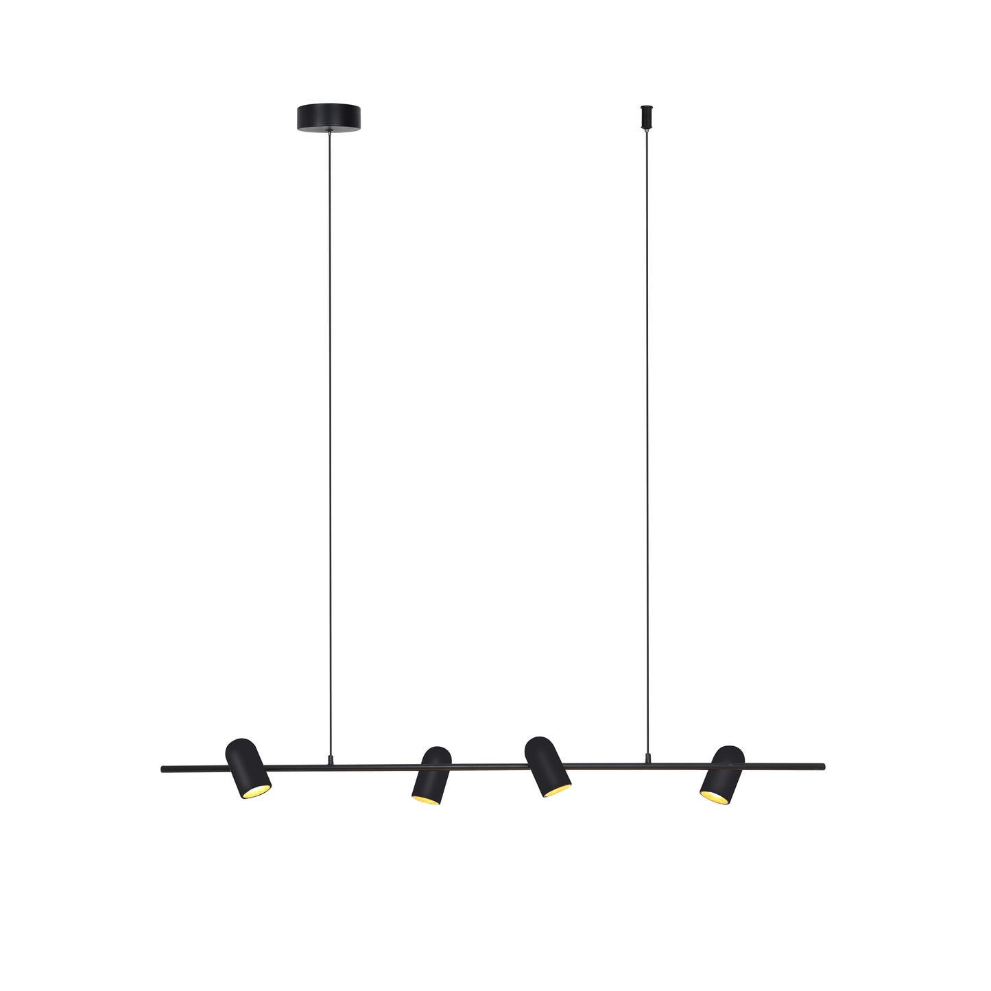 Kontrast takpendel 4-lys GU10 sort