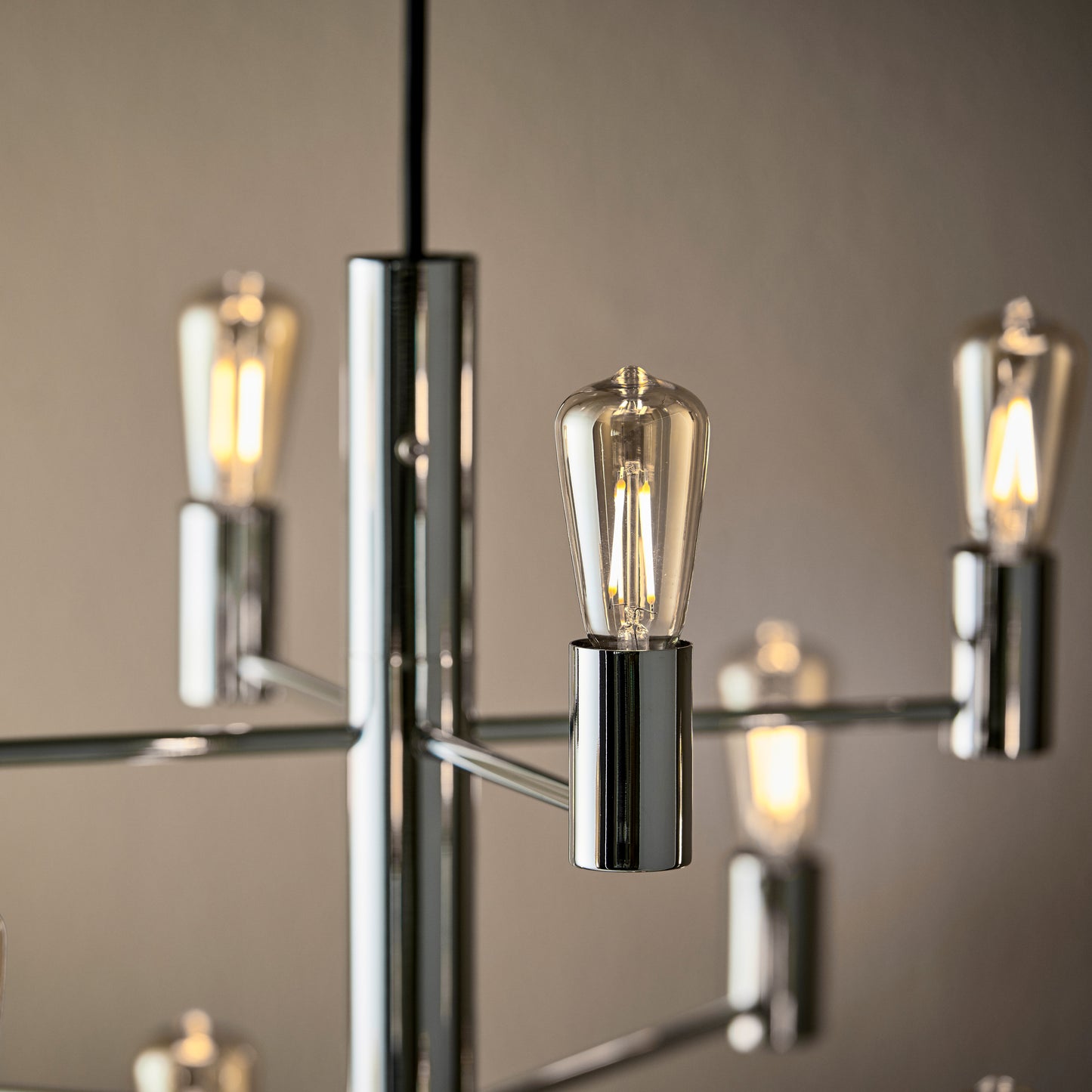 Manola 12-lys lysekrone krom